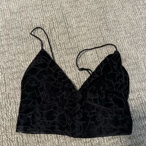 Black velvet free people top